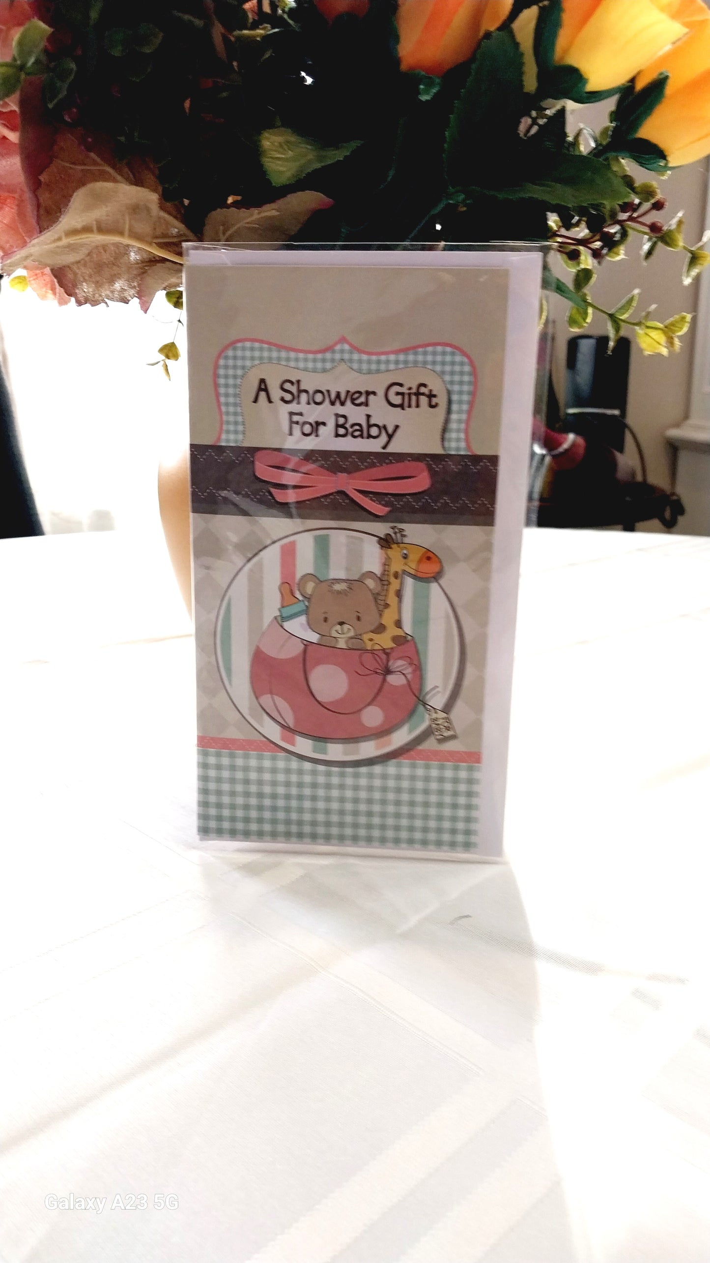 Money Holder Greeting Card unisex Baby Shower