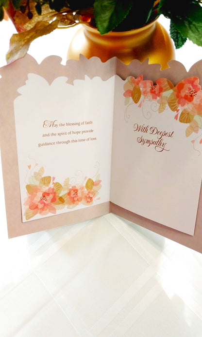 Sympathy greeting card-A prayer of sympathy